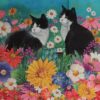 Katte blandt blomster - Sy et indkøbsnet