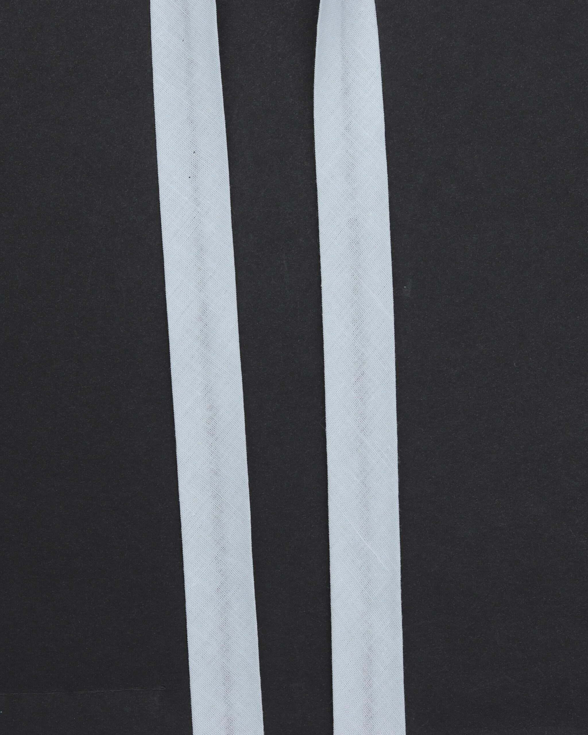 Ensfarvet skråbånd 20 mm - Bomuld