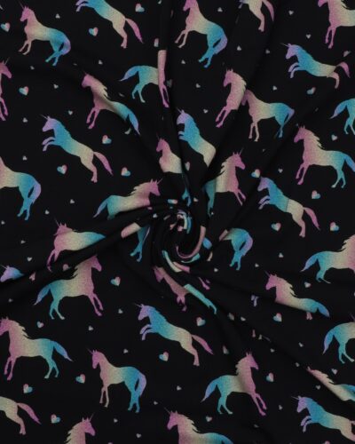 Enhjørninge på sort - Jersey 7 Enhjørninge på sort - Jersey