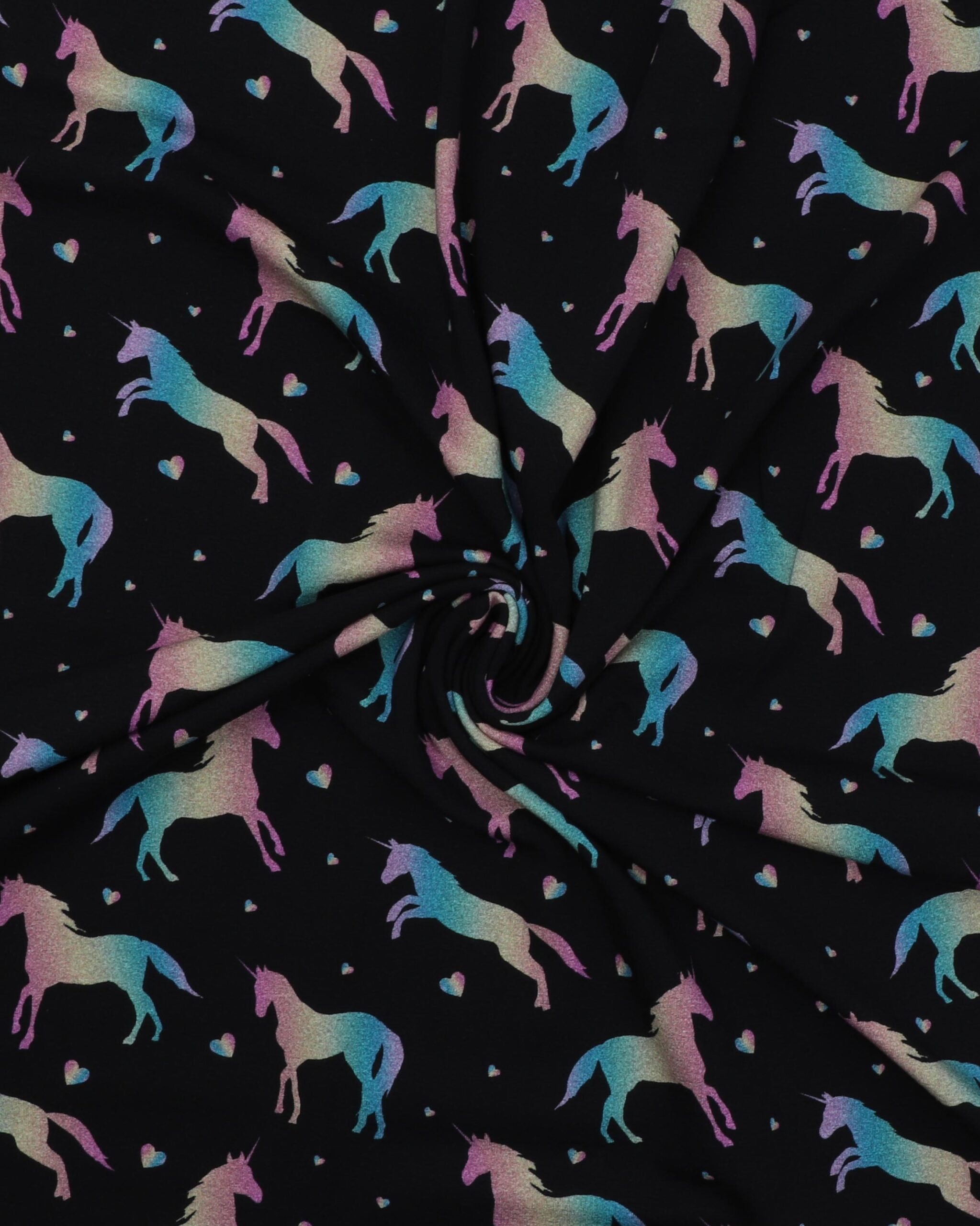 Enhjørninge på sort - Jersey 5 Enhjørninge på sort - Jersey - Billede 3