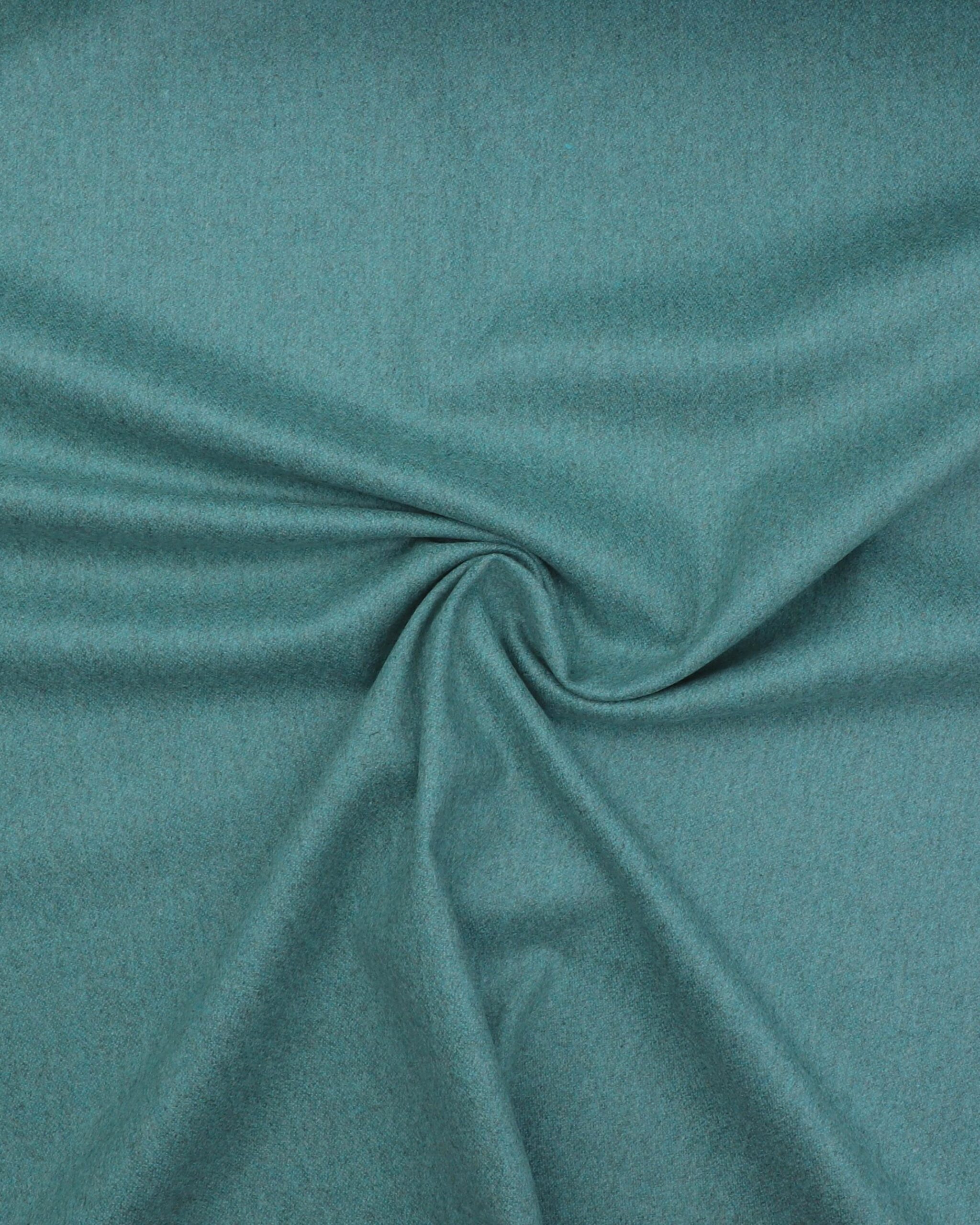 Meleret turkis møbelstof - Uld/polyester/polyamid 4 Meleret turkis møbelstof - Uld/polyester/polyamid - Billede 2