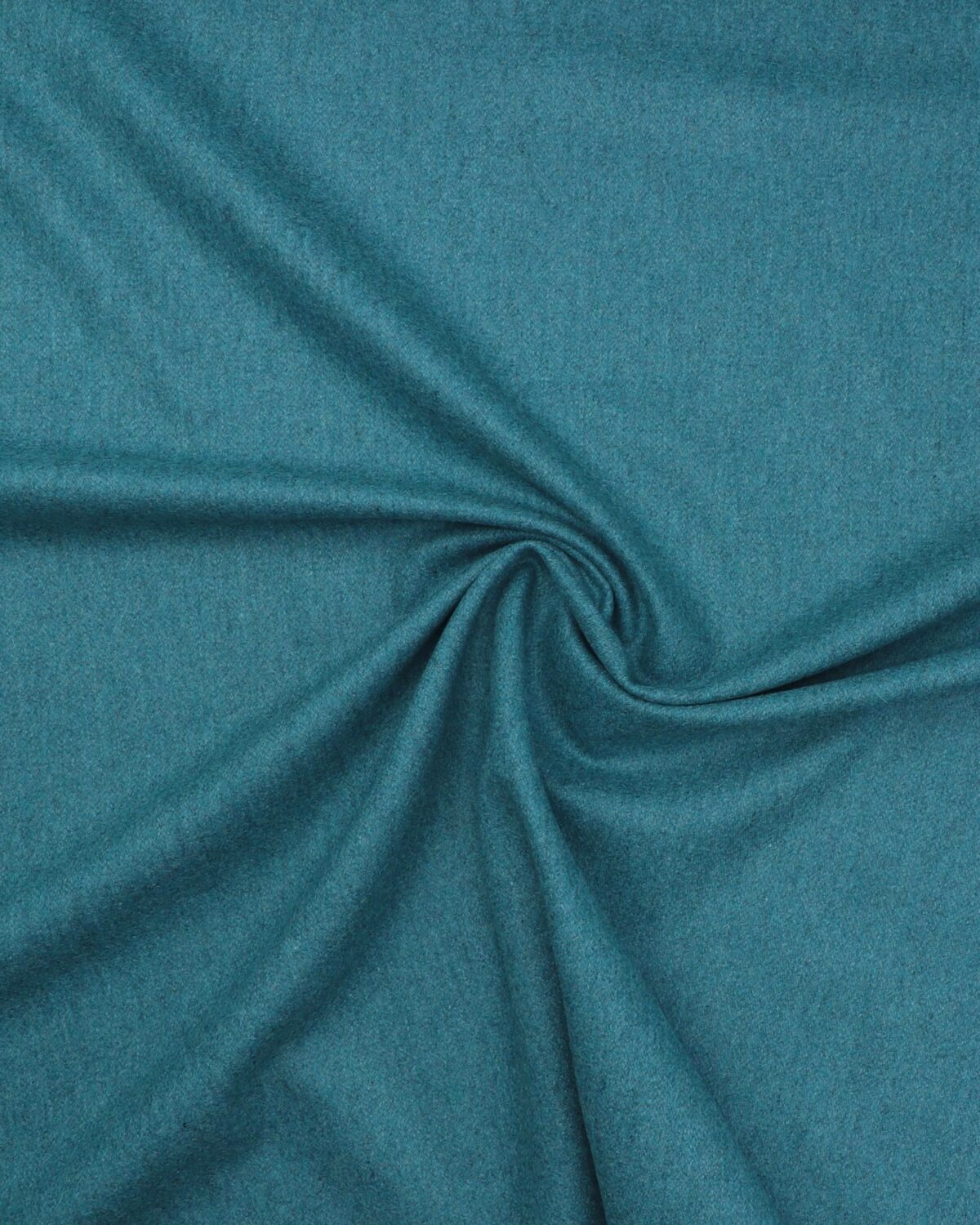 Meleret petrolblå møbelstof - Uld/polyester/polyamid - Billede 2