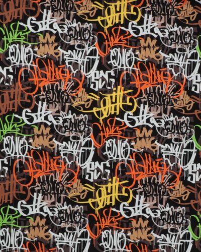 Graffiti orange/gul/hvid - Jersey