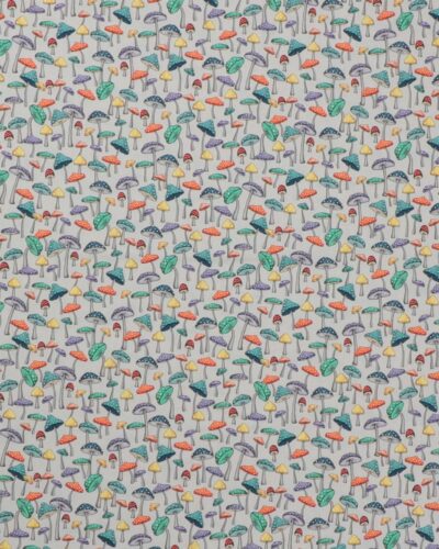 Svampe på grå bund - Patchwork