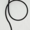 Rund sort elastik - 6 mm