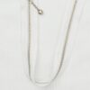4 mm Hvis/sølv delbar metal lynlås - 30 cm