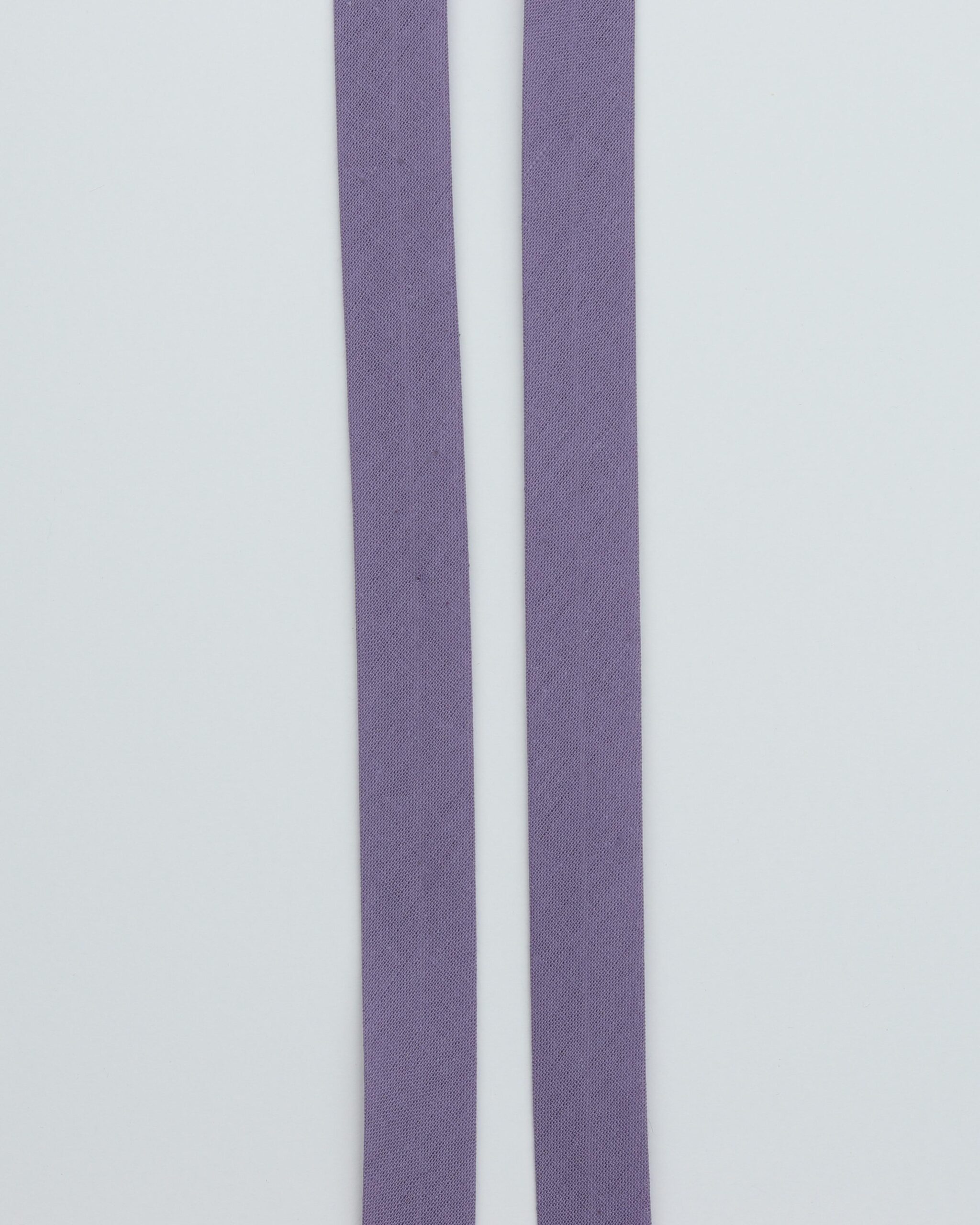 Ensfarvet skråbånd 20 mm - Bomuld