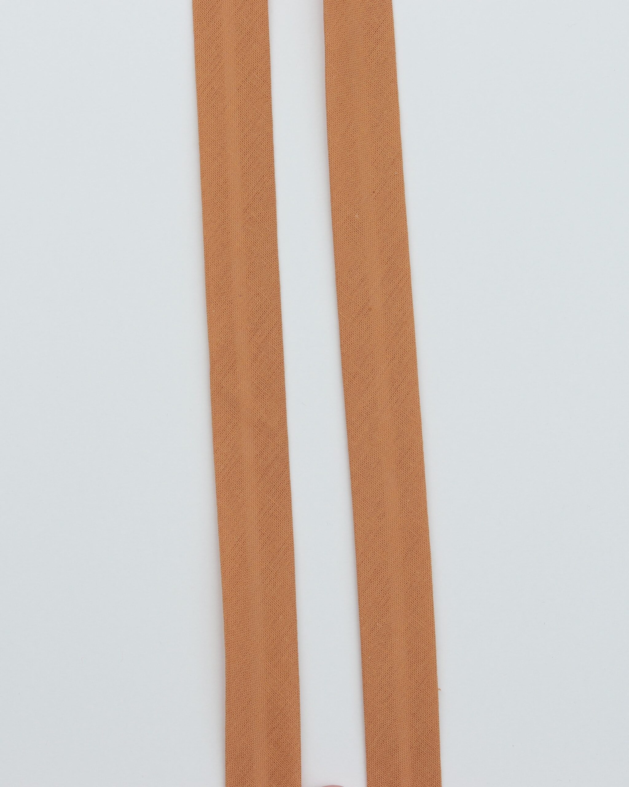 Ensfarvet skråbånd 20 mm - Bomuld