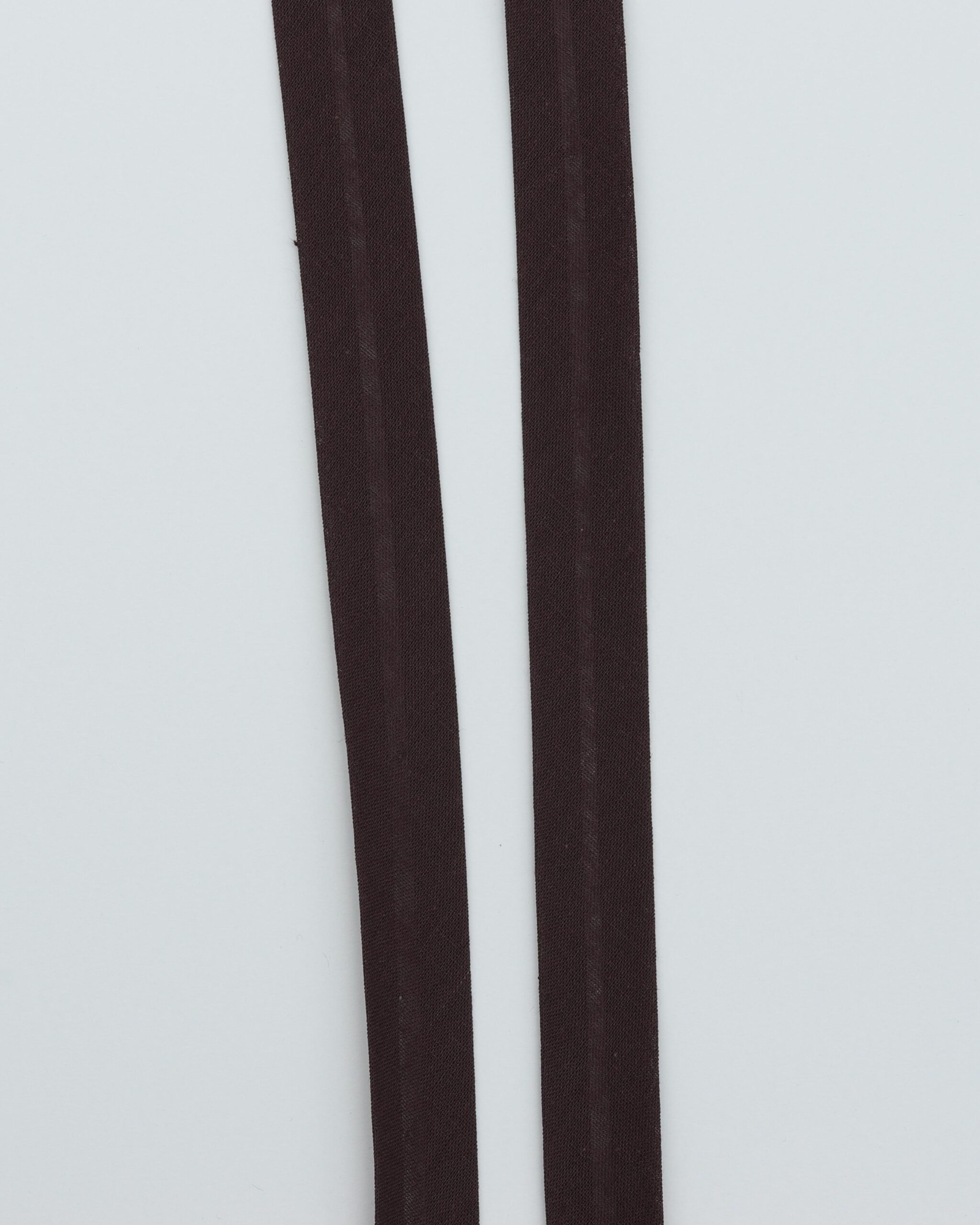 Ensfarvet skråbånd 20 mm - Bomuld