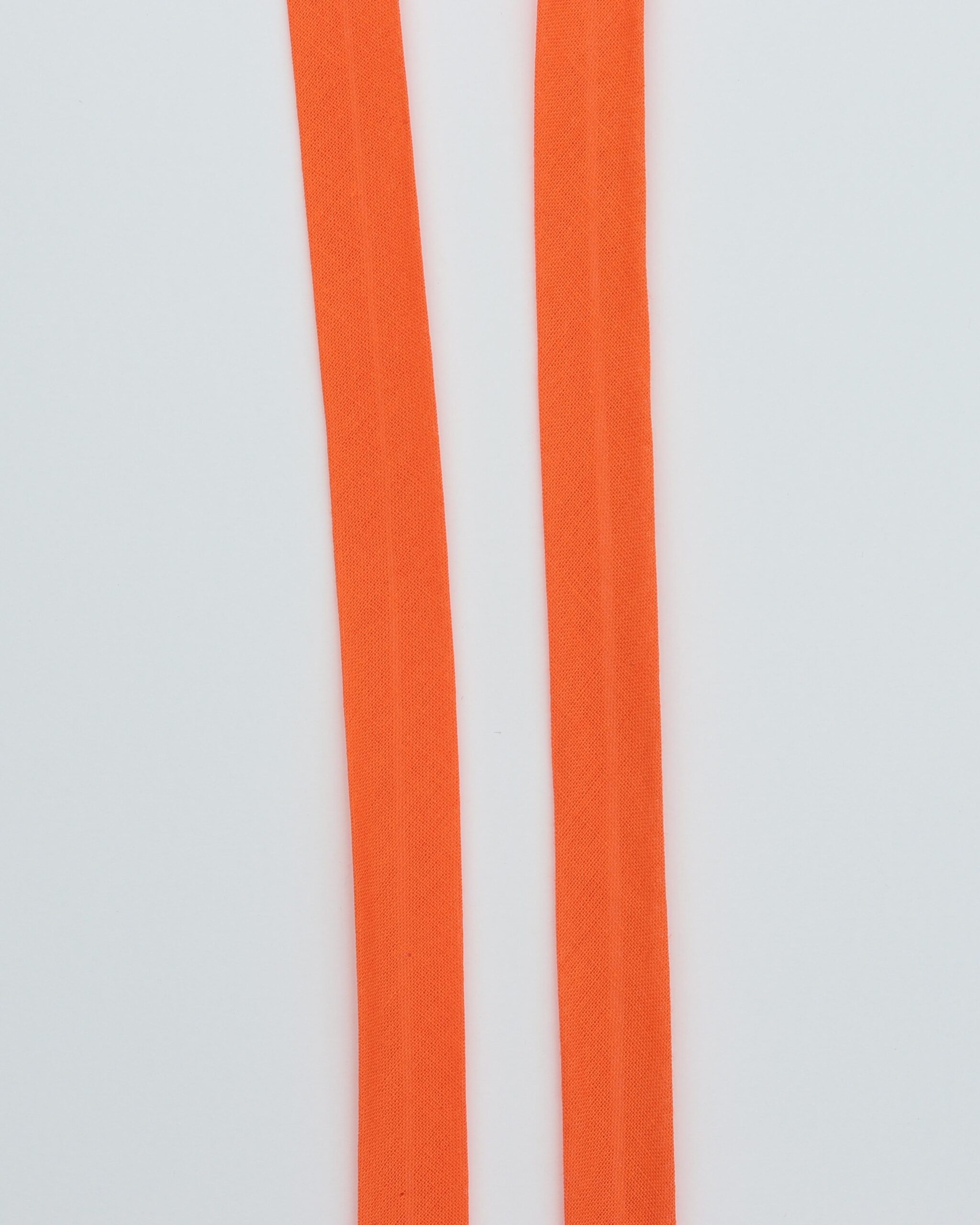 Ensfarvet skråbånd 20 mm - Bomuld