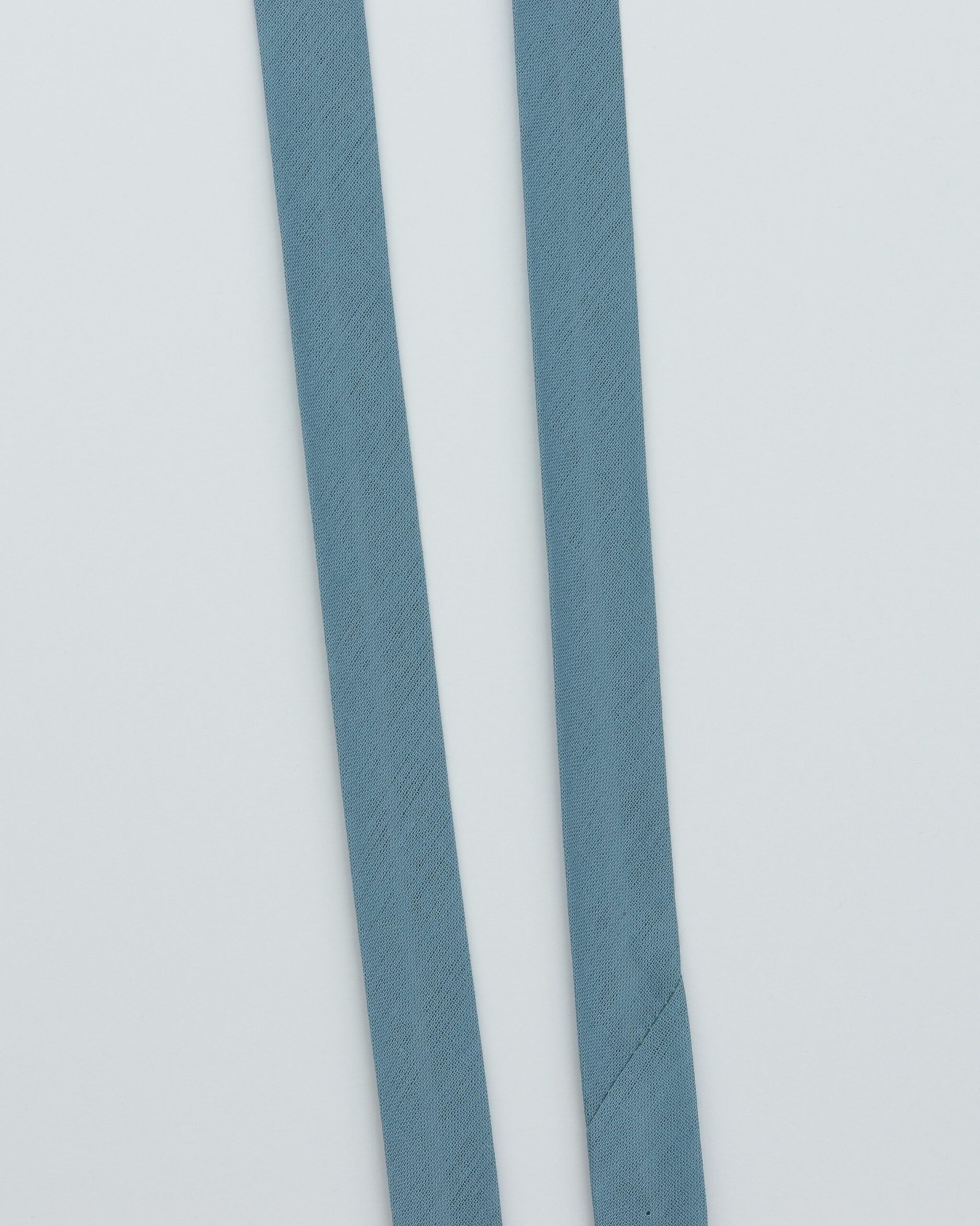 Ensfarvet skråbånd 20 mm - Bomuld