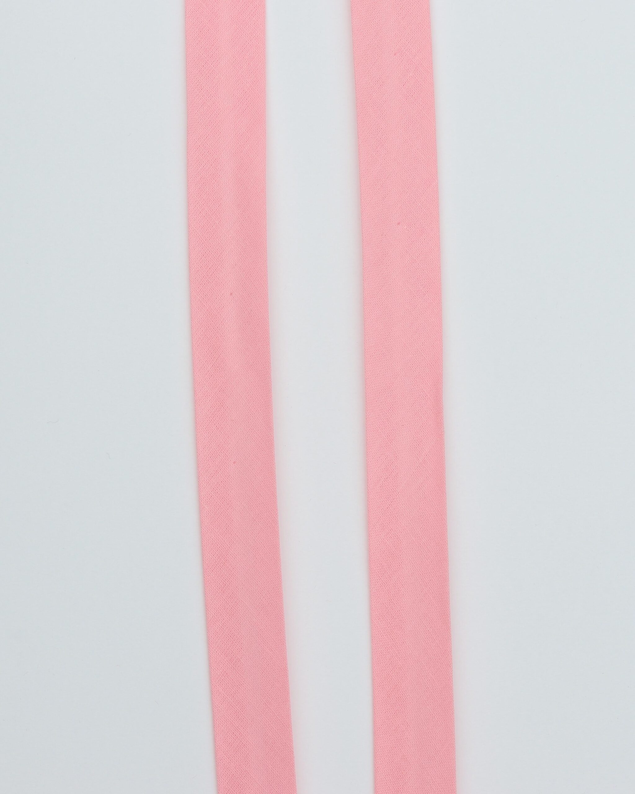 Ensfarvet skråbånd 20 mm - Bomuld