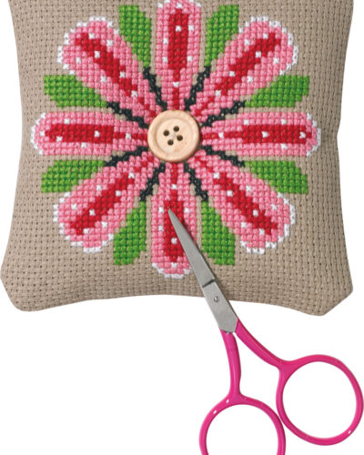 Nålepude blomst - 11x11 cm (nålepude)