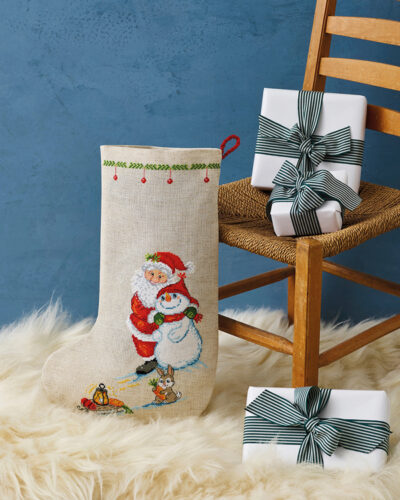 Julemand og Snemand - Julesok 25x44 cm