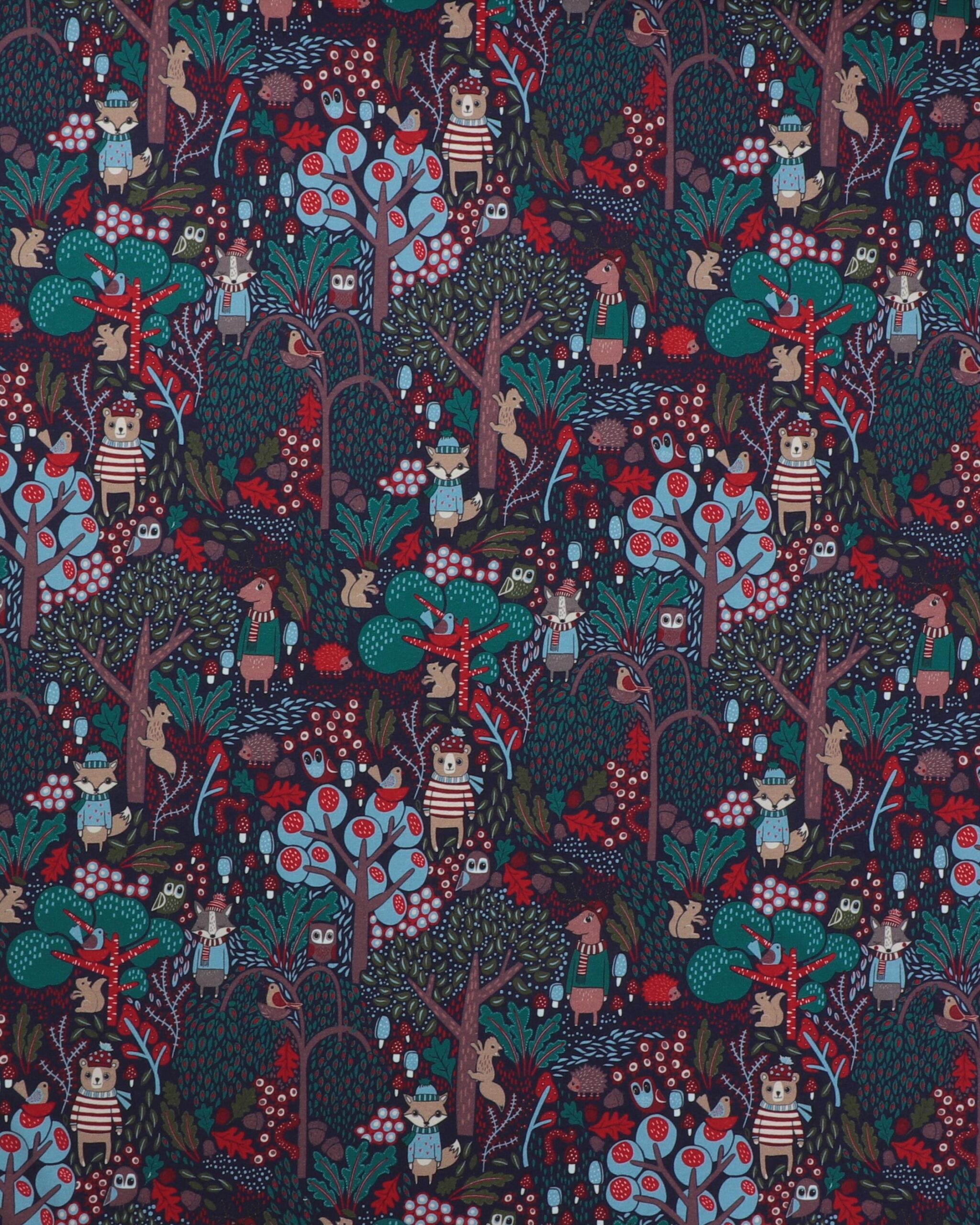 Dyr Skoven French Terry Bomuld Elastan