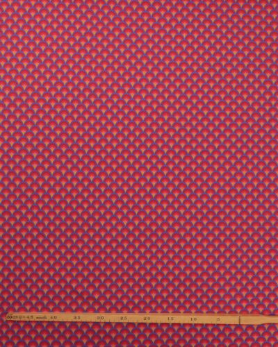 Alternative view of Skælmønster i blå. gul og rød - Jersey