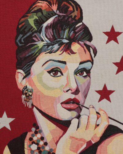 Audrey Hepburn, 45x45 cm - Gobelin
