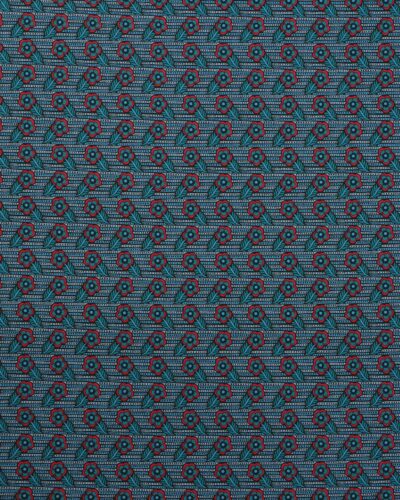 Shooting Star, petrol blomster - Patchwork