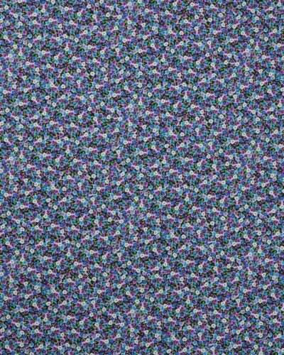 Stedmoderblomster på sort bund - Patchwork