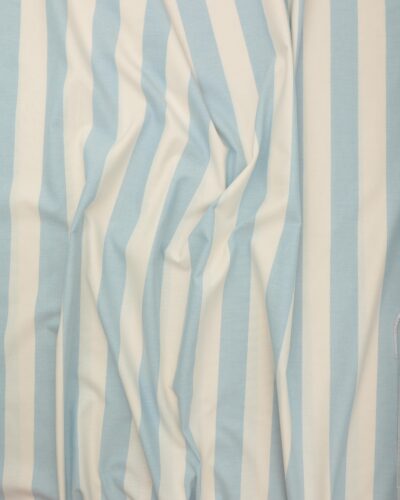 Striber offwhite/lyseblå. 280 cm høj - Gardinstof
