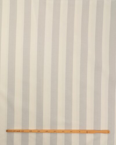 Alternative view of Striber lysegrå/flødefarvet, 280 cm høj - Gardinstof