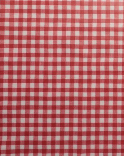 Rød/hvid ternet ca.12x12 mm - Voksdug