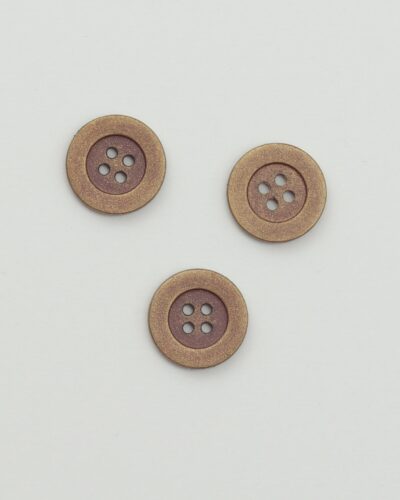 4 huls, lavendel med guldstøv - 18 mm