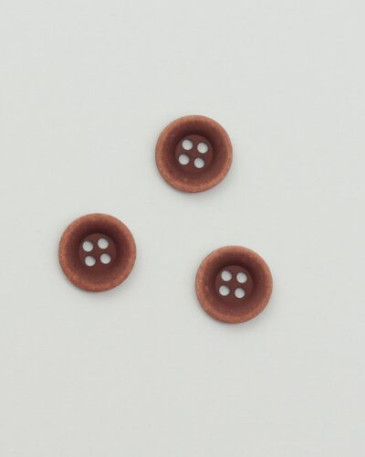 4 huls, brændt orange m. mørk midte - 16 mm