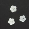 2 huls hvid blomst - 20 mm
