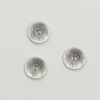 2 huls, sølv 1 cent - 15 mm metalknap 1 2 huls, sølv 1 cent - 15 mm metalknap