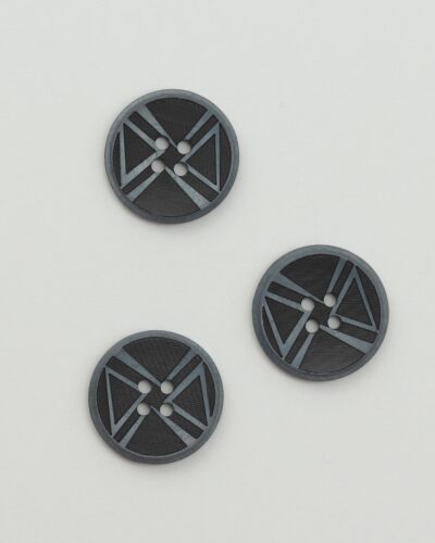 4 huls, koksgrå m. stålgråt mønster - 25 mm