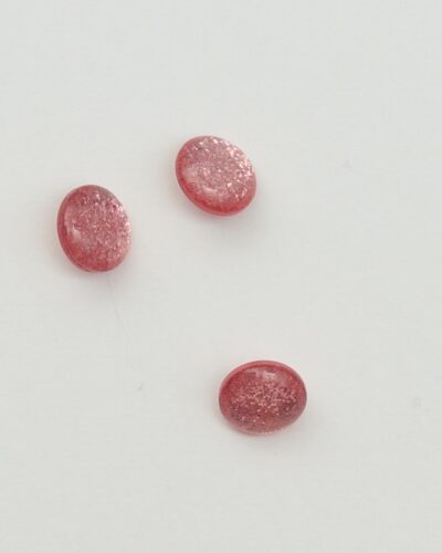 Øjeknap, gammelrosa m. glimmer - 15 mm