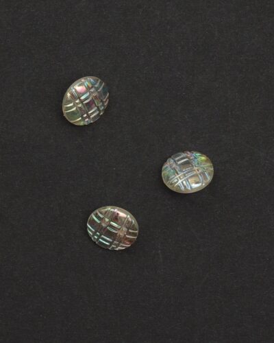 Øjeknap, transparent m. lystra - 12 mm