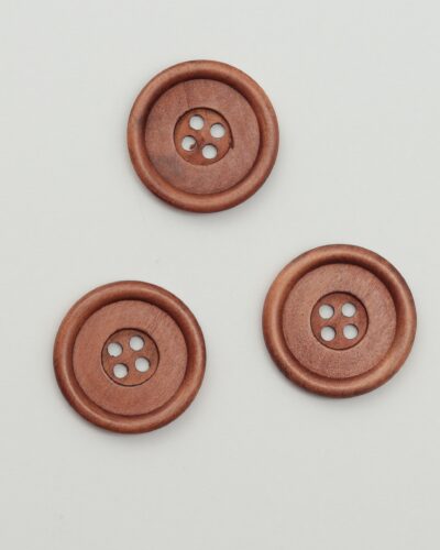 4 huls, mørk med ophøjet kant - 35 mm træknap