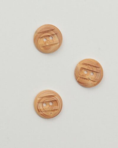 2 huls m. riller - 18 mm træknap