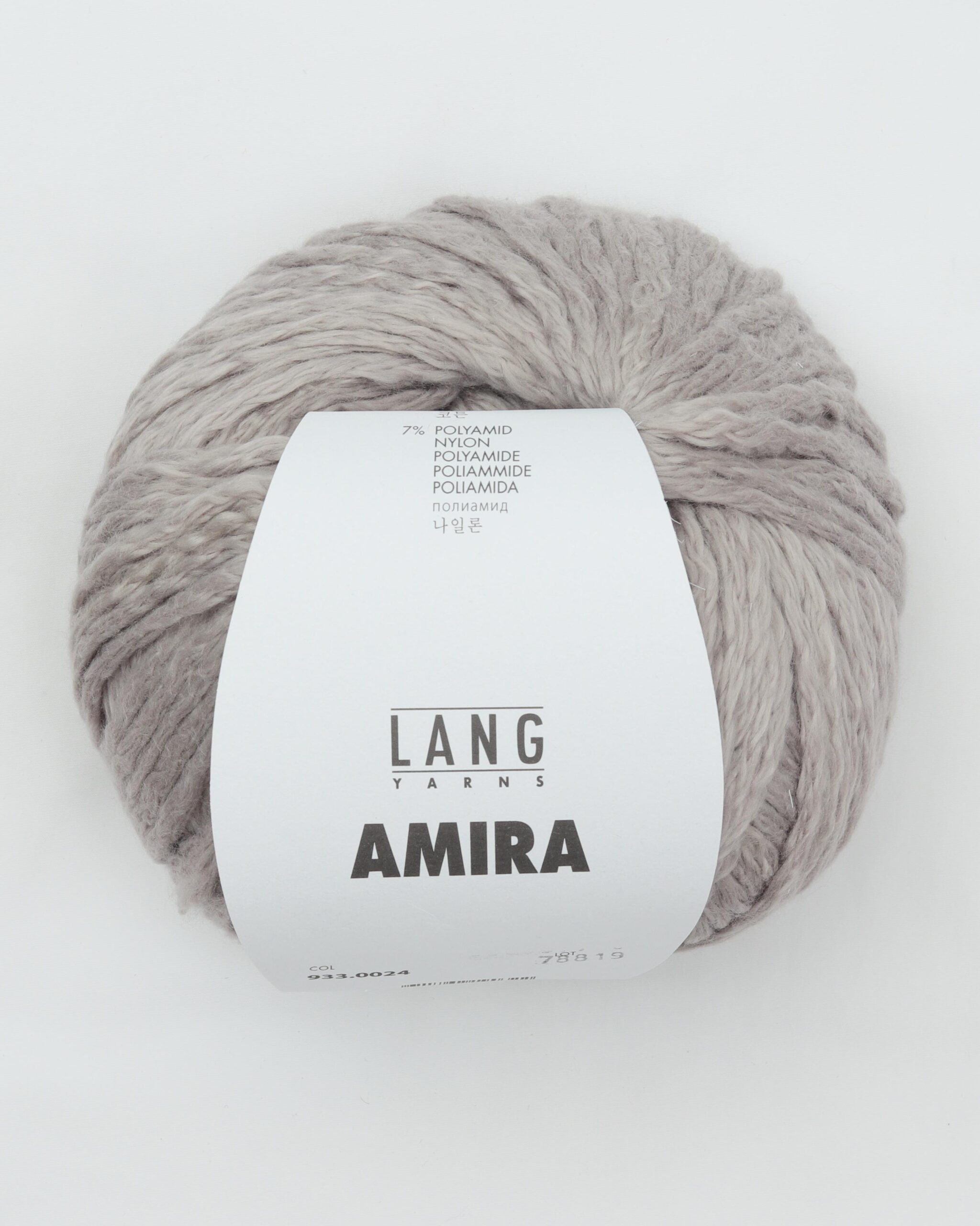 Amira fra Lang Yarns - 0024 Lysegrå - 93% Bomuld, 7% Polyamid