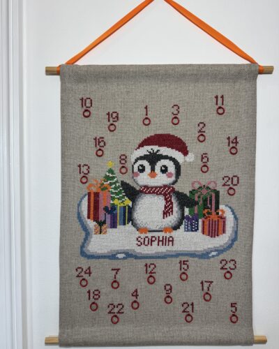 Penquin julekalender - 38x56 cm