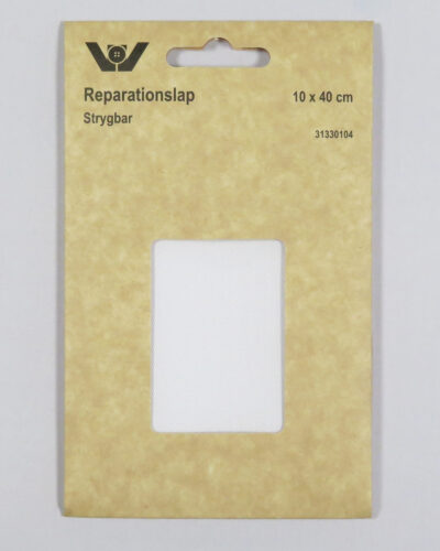 Hvid 10x40 cm - Stryge reparationslap