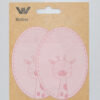 Imiteret ruskind, strygelap - Rosa m. giraf