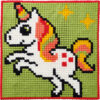 Enhjørning m. stjerner - Kits for kids 25x25 cm
