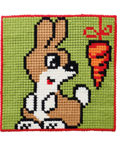 Brun kanin - Kits for kids 25x25 cm