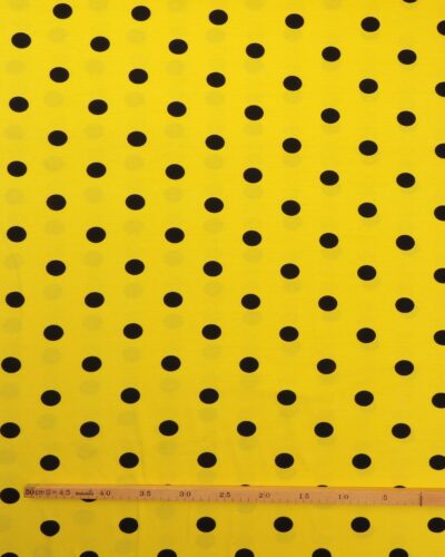 Alternative view of Gul med store sorte prikker - Jersey