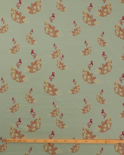 Alternative view of Påfugle på lys vissengrøn - Jersey