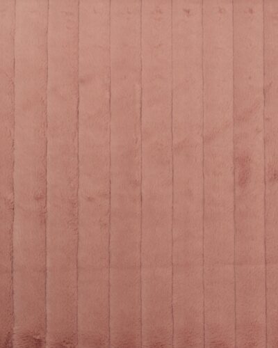 Bredriflet fake fur - Lys gammelrosa