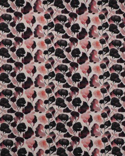 Bladmønster på offwhite bund - Jersey