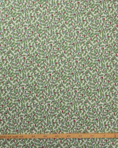 Alternative view of Swirling holly, kristtjørn på offwhite bund - Liberty