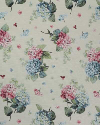 Blomster på lys bund - Gobelin