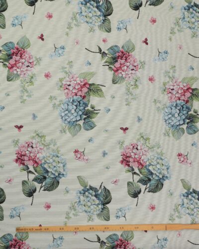 Alternative view of Blomster på lys bund - Gobelin