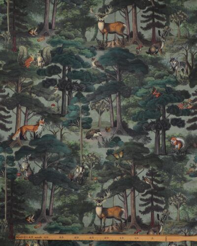 Alternative view of Dyr i skoven - Boligtekstil
