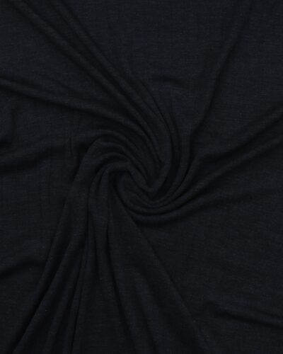 Mørkeblå m. riller - Uld jersey (uld/silke)